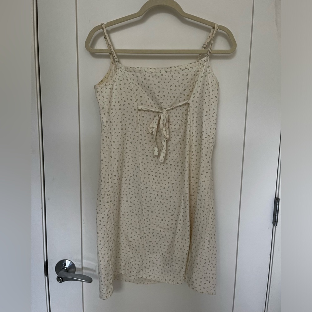 Brandy Melville green and white floral dress